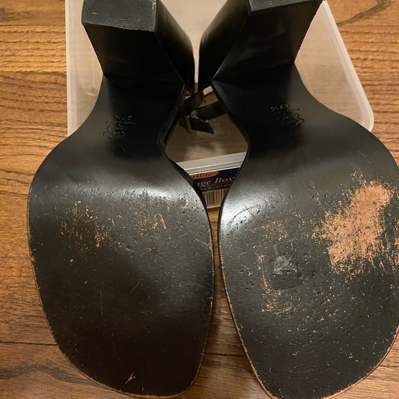 Otto Tootsi Plohound Leather open toe heels - Picture 4 of 7